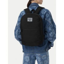 Plecak Roxy. Czarne plecaki damskie Roxy, bez wzorów, sportowe. Za 79.99 zł.