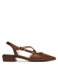 Hispanitas Czółenka HV264773 C001 Brązowy. Brązowe czółenka damskie Hispanitas, bez wzorów, ze skóry, bez obcasa, bez zapięcia. Za 609.99 zł.