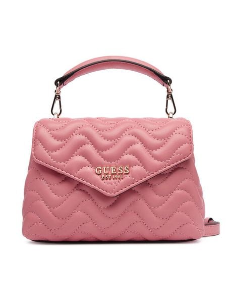 Guess Torebka HWQG96 53780 Różowy. Czerwone torebki do ręki damskie Guess, z aplikacjami, ze skóry, bez dodatków. Za 309.99 zł.