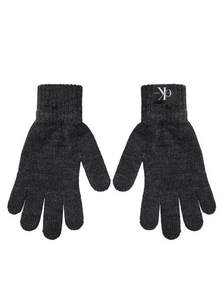 Calvin Klein Jeans Rękawiczki dziecięce Monogram IU0IU00525 Czarny. Czarne rękawiczki dziecięce Calvin Klein Jeans, bez wzorów, z dzianiny. Za 89.99 zł.