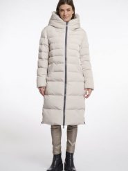 Rino & Pelle Pikowany płaszcz damski - Keilafur Kobiety Sztuczne włókno biały jednolity, 36. Białe płaszcze damskie Rino & Pelle, bez wzorów, z włókna, bez kaptura. Za 949.95 zł.