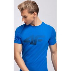 T-shirt męski TSM301 - niebieski. T-shirty męskie marki Giacomo Conti. W wyprzedaży za 39.99 zł.