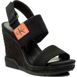 Espadryle CALVIN KLEIN JEANS - Lacey Canvas R8811 Black. Klapki damskie marki Calvin Klein Jeans. Za 519.90 zł.