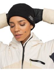 Czapka z dzianiny dla Kobiety FOLKER Czarny. Czarne czapki i kapelusze damskie Roxy, bez wzorów, z dzianiny. Za 87.99 zł.