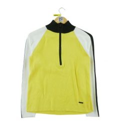 Second life - Sweter damski z zamkiem Lauren Ralph Lauren - Stan dobry. Żółte swetry damskie Ralph Lauren, m, bez wzorów, casualowe, bez kołnierzyka, bez ramiączek, bez kaptura. Za 139.20 zł.