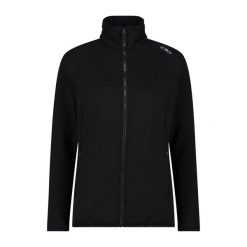 Bluza damska turystyczna CMP 34G2346. Czarne bluzy damskie CMP, l, bez wzorów, z materiału, z kapturem. Za 302.60 zł.