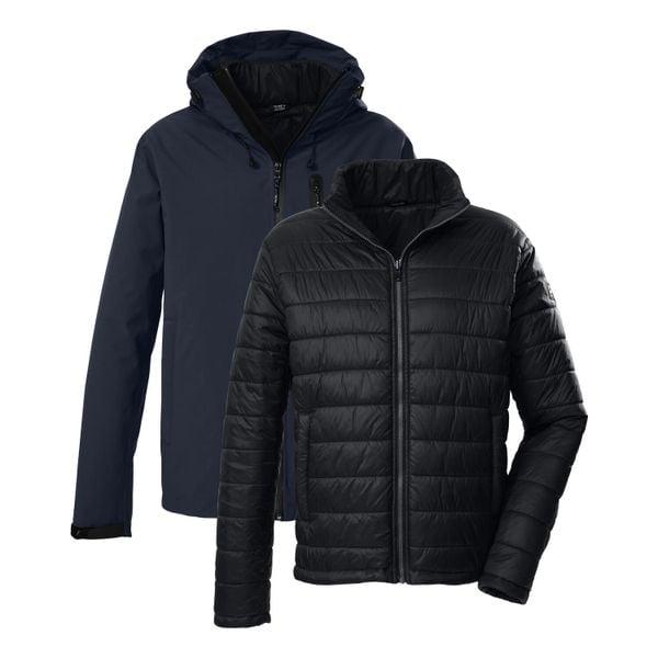 Kombinezon parka i puchówka Killtec KOW 95. Niebieskie kurtki męskie KILLTEC, na jesień, bez wzorów, z puchu, bez kaptura. Za 677.50 zł.