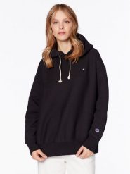 Champion Bluza 116237 Czarny Regular Fit. Czarne bluzy damskie Champion, m, bez wzorów, z bawełny, bez kaptura. Za 489.99 zł.