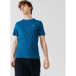 Koszulka do biegania męska Kalenji Dry. Koszulki sportowe męskie KALENJI, m, bez wzorów, z bawełny, bez kołnierzyka, bez ramiączek, do biegania. Za 24.99 zł.