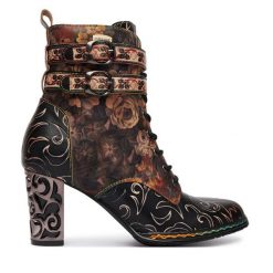 Botki Laura Vita. Botki damskie Laura Vita, bez obcasa, na słupku, bez zapięcia. Za 689.99 zł.