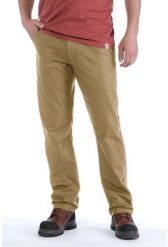 Spodnie Carhartt Rugged Stretch Canvas Pant Khaki. Brązowe spodnie sportowe męskie Carhartt, m, bez wzorów. Za 275.62 zł.