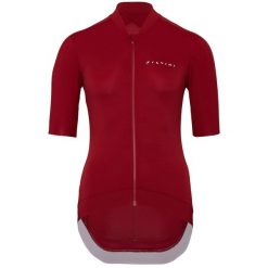Damski jersey Silvini Stelvia. Czerwone koszulki sportowe damskie Silvini, s, bez wzorów, z jersey, bez kołnierzyka, bez ramiączek, rowerowe. Za 349.99 zł.
