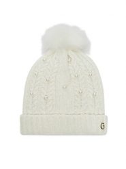 Guess Czapka J3BZ05 Z39H0 Écru. Czapki dla dzieci Guess, z aplikacjami, z materiału. Za 109.99 zł.