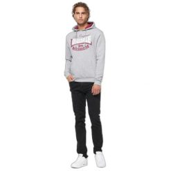Bluza z kapturem Lonsdale Stotfield. Czerwone bluzy męskie Lonsdale, xl, bez wzorów, z polaru, z kapturem. Za 297.50 zł.
