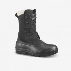 Buty turystyczne śniegowce męskie Quechua SH900 wodoodporne. Czarne śniegowce i trapery męskie QUECHUA, na zimę, sportowe, bez zapięcia. Za 399.99 zł.