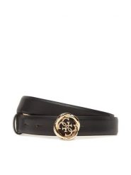 Guess Pasek Damski BW9260 P5325 Czarny. Czarne paski damskie Guess, z aplikacjami, ze skóry. Za 169.99 zł.
