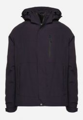 Granatowa Dwustronna Kurtka Przejściowa Wiatrówka z Pikowanym Wnętrzem Ravaria. Niebieskie kurtki męskie Born2be, l, bez wzorów, z jeansu, eleganckie. Za 129.99 zł.