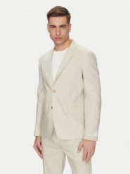Calvin Klein Marynarka K10K114388 Beżowy Slim Fit. Brązowe marynarki męskie Calvin Klein, bez wzorów, z lyocellu. Za 749.99 zł.
