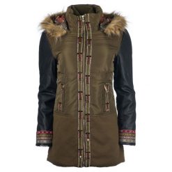 Desigual Płaszcz Damski Porto 44 Khaki. Płaszcze damskie marki Desigual. W wyprzedaży za 645.00 zł.