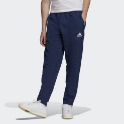 Entrada 22 Presentation Pants. Niebieskie spodnie sportowe męskie Adidas, s, bez wzorów, z materiału, do piłki nożnej. Za 103.99 zł.