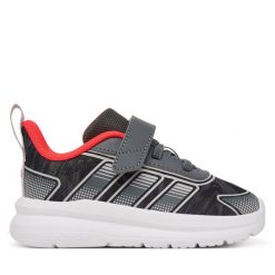 Sneakersy adidas. Szare trampki i tenisówki chłopięce Adidas, bez wzorów, bez zapięcia. Za 139.99 zł.