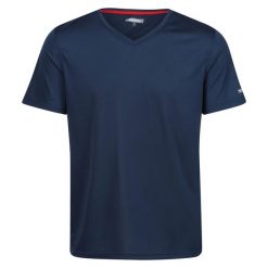 Męska Koszulka Fingal Z Dekoltem W Szpic. Niebieskie koszulki sportowe męskie Regatta, m, bez wzorów, bez kołnierzyka, bez ramiączek, trekkingowe. Za 35.99 zł.