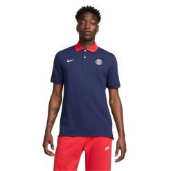Męska Koszulka Polo 2.0 Essential Paris Saint Germain FC DriFIT. Niebieskie koszulki polo męskie Nike, l, bez wzorów, z bawełny, bez ramiączek. Za 406.99 zł.