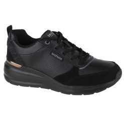Buty do chodzenia damskie Skechers Billion Subtle Spots. Czarne obuwie sportowe damskie Skechers, bez wzorów, z materiału, trekkingowe. Za 279.99 zł.