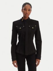 Versace Jeans Couture Kurtka przejściowa 80HAS458 DT037 Czarny Slim Fit. Czarne kurtki damskie Versace Jeans Couture, bez wzorów, z bawełny, bez kaptura. Za 2,139.00 zł.