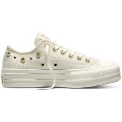Buty sportowe Converse Chuck Taylor All Star Lift. Białe trampki i tenisówki damskie Converse, bez wzorów, retro, bez zapięcia. Za 590.00 zł.