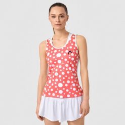 SPIRIT II Tank Top Women. Czerwone koszulki sportowe damskie Head, s, bez wzorów, bez kołnierzyka, bez ramiączek, tenisowe. W wyprzedaży za 189.00 zł.