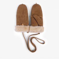 Emu Australia W9405 Apollo Bay Gloves chestnut, Rękawiczki damskie M/L. Brązowe rękawiczki damskie Emu Australia, bez wzorów, z futra. Za 450.42 zł.