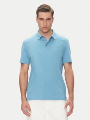 Calvin Klein Polo Supima LV04LB276G Niebieski Regular Fit. Niebieskie koszulki polo męskie Calvin Klein, m, bez wzorów, z bawełny, bez ramiączek. Za 309.99 zł.