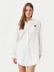 HUGO Koszula nocna 50531656 Biały Relaxed Fit. Białe koszule nocne damskie Hugo, m, bez wzorów, z bawełny, bez ramiączek. Za 289.99 zł.