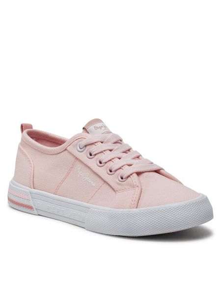 Pepe Jeans Tenisówki Brady Basic G PGS30604 Różowy. Czerwone buty sportowe dziewczęce Pepe Jeans, bez wzorów, z jeansu, bez zapięcia. Za 131.99 zł.