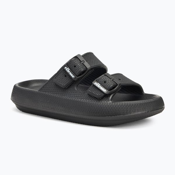 Klapki damskie Ellesse Karly. Czarne klapki damskie Ellesse, bez wzorów, z materiału, klasyczne, bez obcasa. Za 52.99 zł.