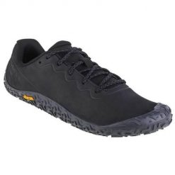 Buty do chodzenia męskie Merrell Vapor Glove. Czarne buty sportowe męskie Merrell, z gumy, bez zapięcia, do biegania. Za 549.99 zł.