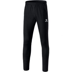 Spodnie treningowe męskie Erima Training Pants with calf insert 2.0. Czarne spodnie sportowe męskie Erima, m, bez wzorów, z dresówki, do piłki nożnej. Za 169.99 zł.