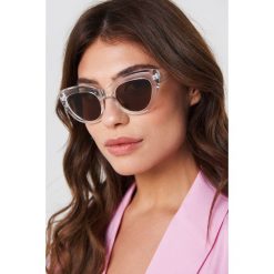 NA-KD Accessories Okulary przeciwsłoneczne kocie oczy - White,Silver. Białe okulary przeciwsłoneczne damskie NA-KD Accessories. Za 60.95 zł.