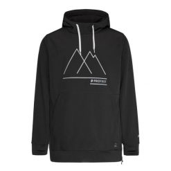 Bluza z kapturem Protest Melton. Czarne bluzy męskie Protest, na zimę, l, bez wzorów, z elastanu, z kapturem. Za 625.55 zł.