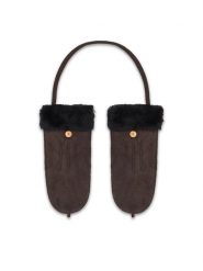 EMU Australia Rękawiczki Montana W7019 Brązowy ciemny. Brązowe czapki i kapelusze damskie Emu Australia, bez wzorów, z dzianiny. Za 514.99 zł.