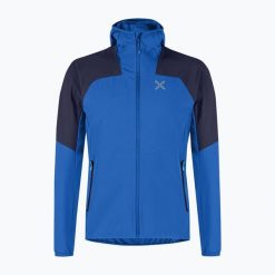 Kurtka męska Montura Rise Hooded. Niebieskie kurtki sportowe męskie MONTURA, m, bez wzorów, trekkingowe. Za 449.99 zł.