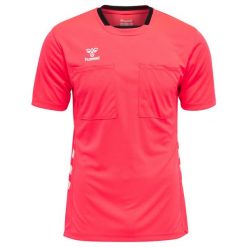 Koszulka Hummel hmlreferee chevron. Czerwone koszulki sportowe męskie Hummel, m, bez wzorów, bez kołnierzyka, bez ramiączek, do piłki nożnej. Za 191.00 zł.