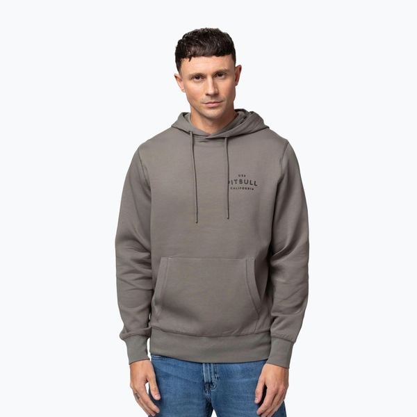 Bluza męska Pitbull Sampson Hooded Sweatshirt. Brązowe bluzy męskie PITBULL, l, bez wzorów, z bawełny, bez kaptura. Za 229.99 zł.