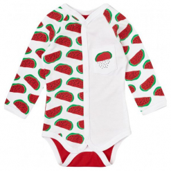 Garnamama Body Dziecięce Z Melonami 56 Biały/Czerwony. Białe body niemowlęce Garnamama. Za 35.00 zł.