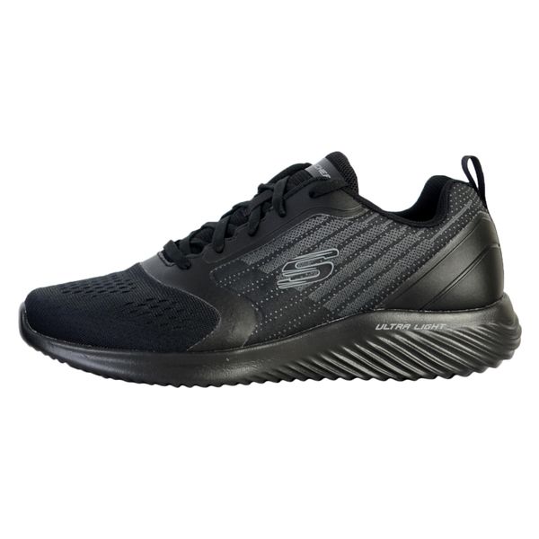 Buty sportowe Sneakersy męskie, Skechers Bounder Verkona. Czarne buty sportowe męskie Skechers, bez zapięcia, trekkingowe. Za 504.00 zł.