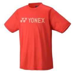 Koszulka tenisowa męska z krótkim rękawem Yonex Uni T-shirt Practice. Czerwone koszulki sportowe męskie YONEX, m, bez wzorów, bez kołnierzyka, bez ramiączek, tenisowe. Za 119.00 zł.