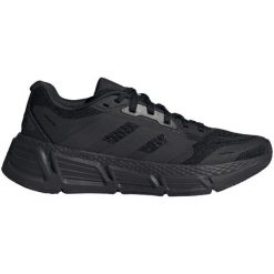 Buty do biegania adidas Questar IF2239 czarne. Czarne obuwie sportowe damskie bez wzorów, z materiału, do biegania. Za 458.79 zł.