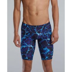 Spodenki treningowe do kolan TYR Synapse 420 - jammery. Niebieskie kąpielówki męskie TYR, m, bez wzorów, do pływania. Za 249.99 zł.