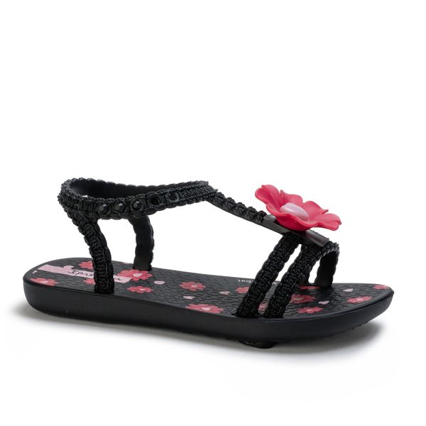 Sandały dziecięce Ipanema 83355 DAISY BABY. Czarne sandały dziewczęce Ipanema, z materiału, bez zapięcia. Za 49.00 zł.